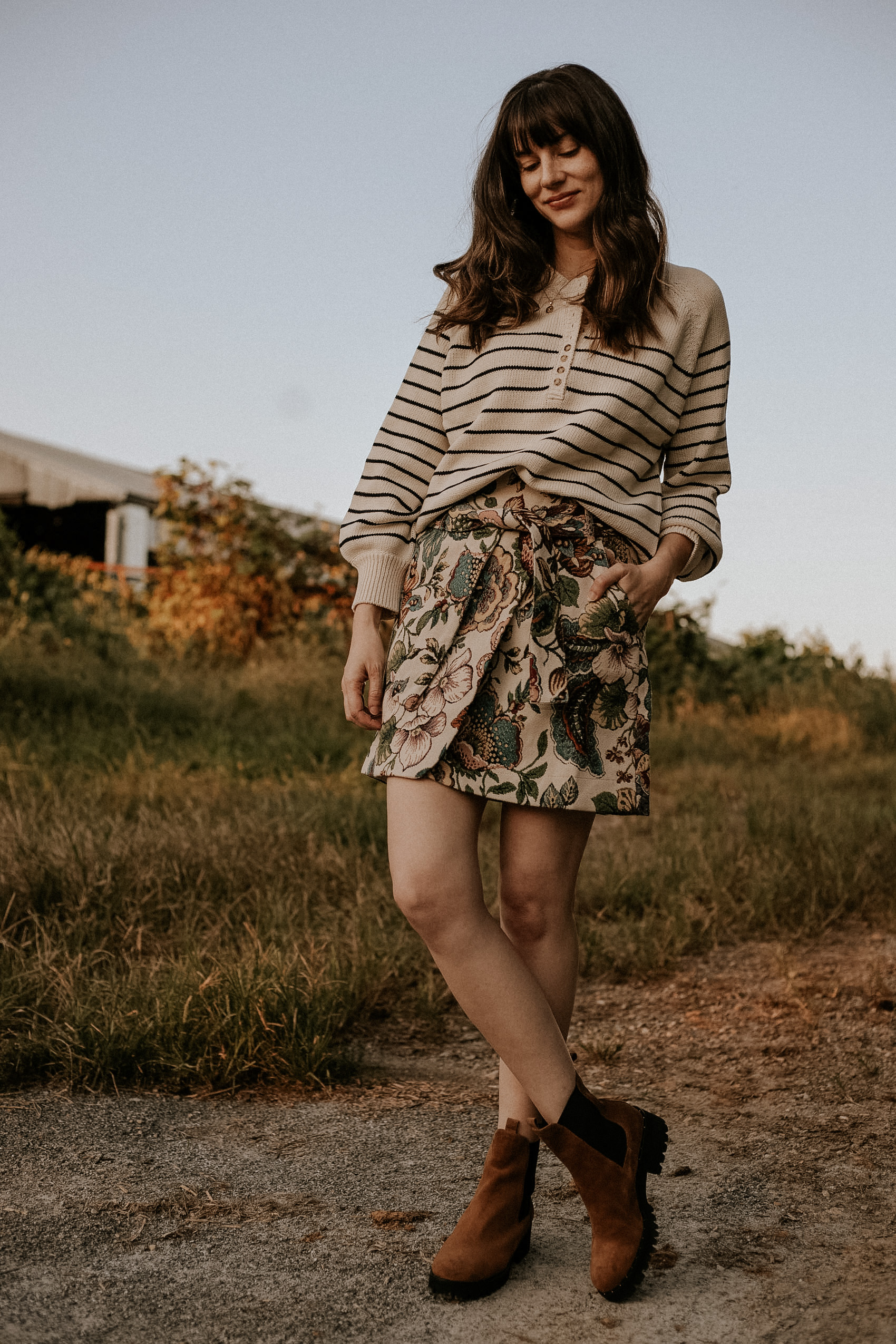 Freda Salvador Brooke Boot: The Only Boot You’ll Need this 4 Fall Transition Outfit, Freda Salvador Brook Boots, Sezane Leontine Sweater